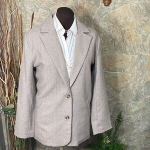 American Eagle Outfitters Beige Blazer